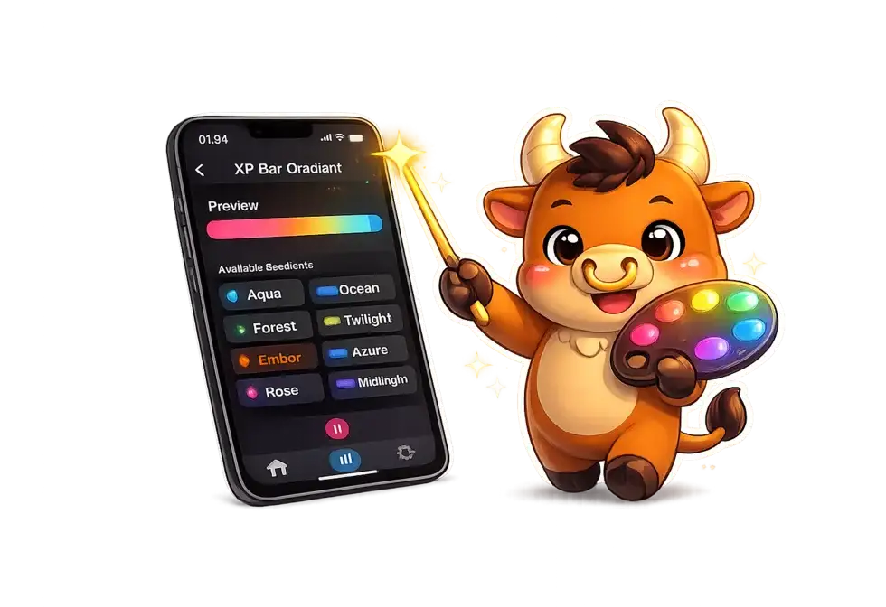 Habitoro mascot with app customization